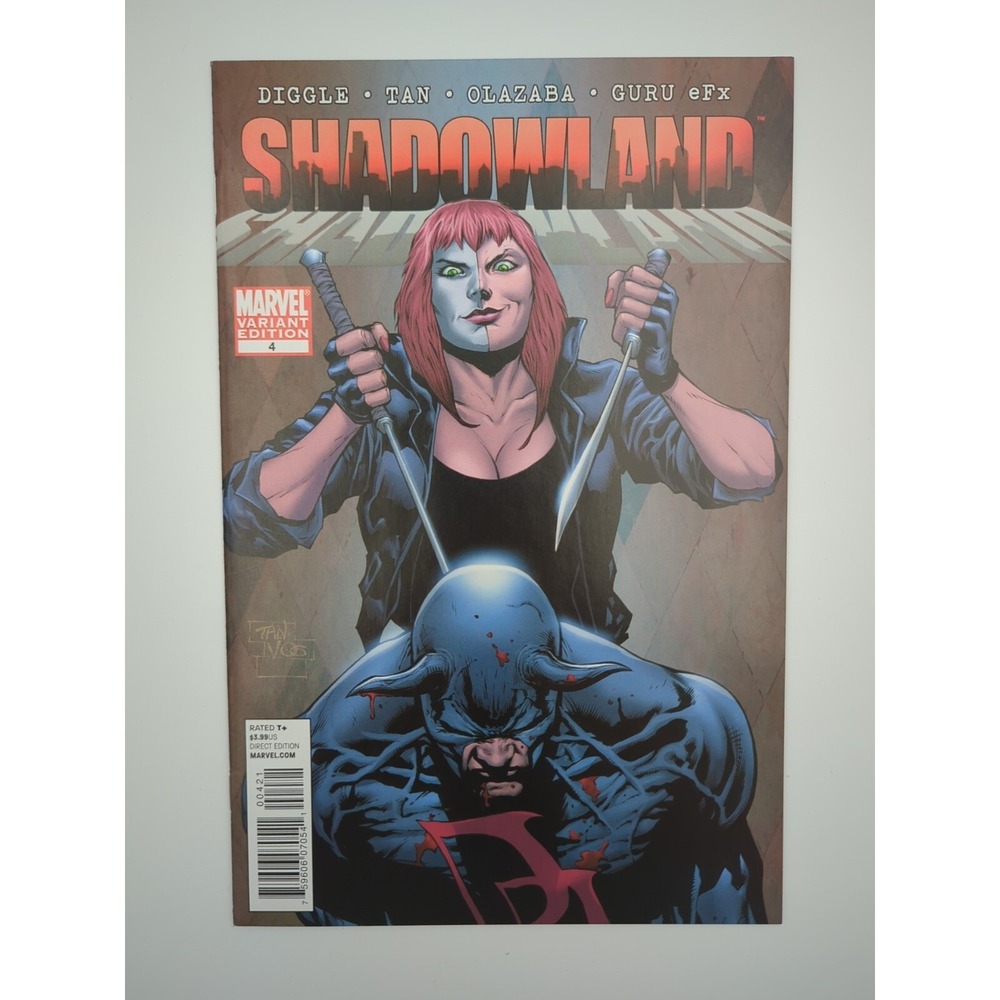 Shadowland #4 Billy‎ Tan 1:15 Variant (2010) Marvel Daredevil Elektra NM Range